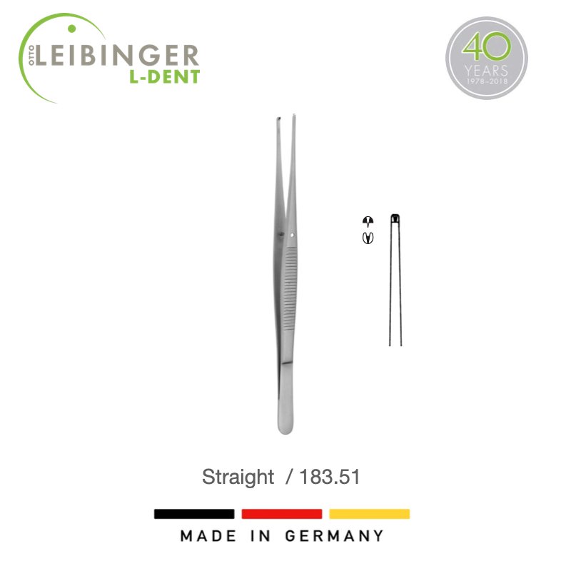Leibinger Straight Semken Tissue Forcep 12cm