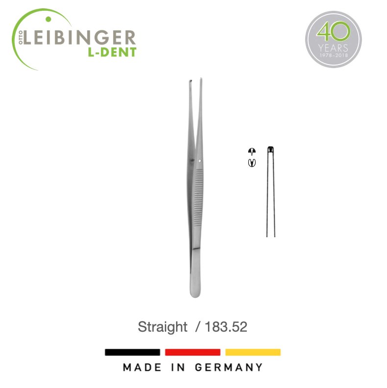 Leibinger Straight Semken Tissue Forcep 15cm