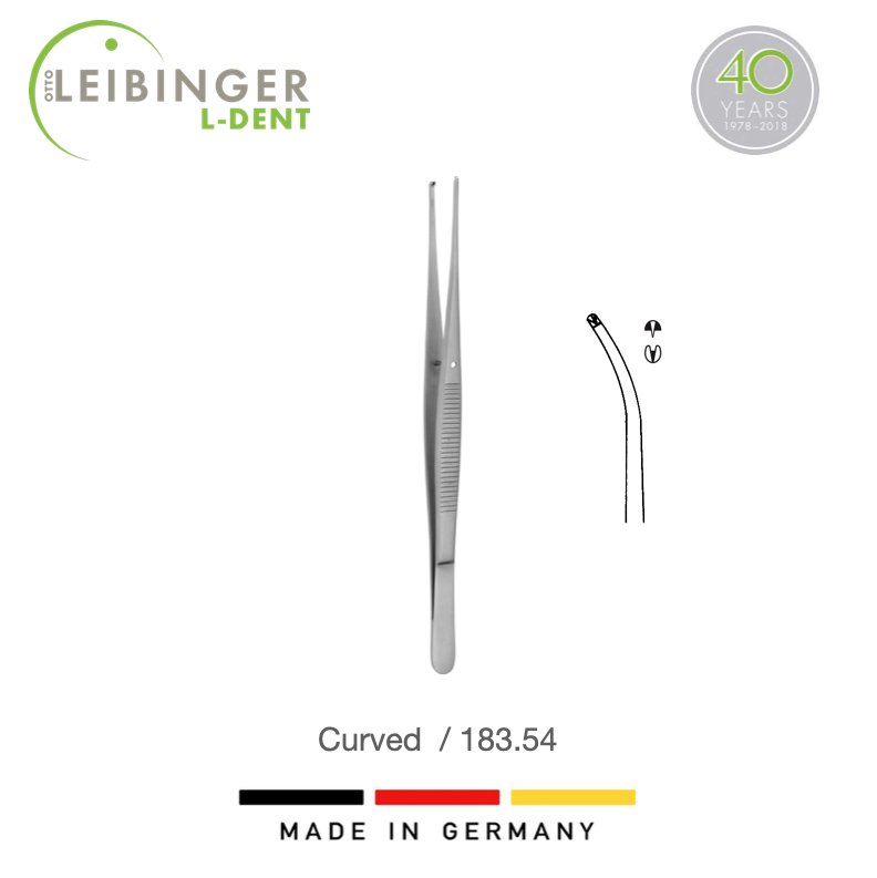 Leibinger Curved Semken Tissue Forcep 15cm