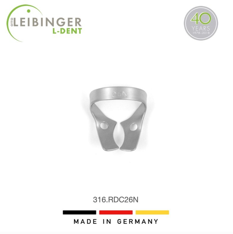 Leibinger #26 RCT Clamp - Wingless Upper Molar – Main Dental